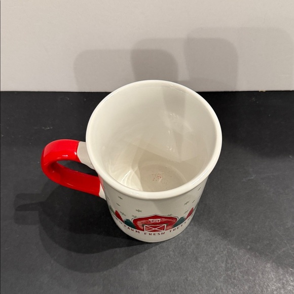 Mug Christmas Farm Fresh Trees Red and White - Picture 3 of 8